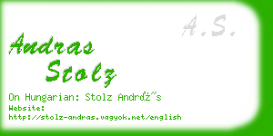 andras stolz business card